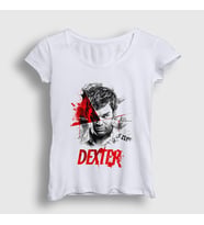 Presmono Kadın Beyaz Dark Side Dexter T-Shirt 188411tt