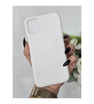Iphone 11 Uyumlu İçi Kadife Lansman Beyaz Telefon Kılıfı
