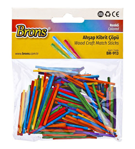 Brons Ahşap Kibrit Çöpü Renkli BR-913 