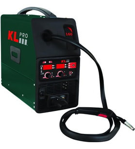 Klpro KLMIG160 160 Amper Mma Inverter Gazlı ve Gazsız Gaz Altı Kaynak Makinesi (Siyah)