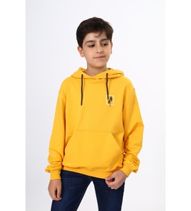 Toontoy Erkek Çocuk Baskılı Sweatshirt (Hardal)