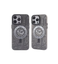 İphone 14 Pro Max Kılıf Apollo Magneticsafe Desenli Kapak - Apollo Siyah - 1