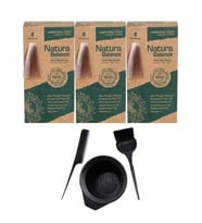 NATURA BALANCE SAÇ BOYASI 8 AÇIK KUMRAL 3 ADET+SAÇ BOYAMA SETİ