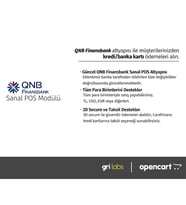 OpenCart - QNB Finansbank Sanal POS Modülü