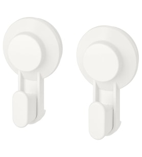 IKEA TISKEN beyaz duvar askısı 2 adet