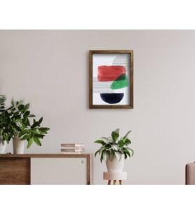 BK Home Doğal Masif Ahşap Çerçeveli Tablo 45x65cm-78