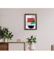 BK Home Doğal Masif Ahşap Çerçeveli Tablo 45x65cm-78