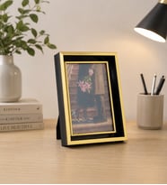 Siyah Gold Çift Katmanlı Fotoğraf Çerçevesi – Premium ve Zarif Tasarım 10x15
