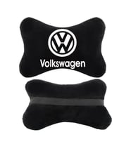 Volkswagen Siyah Ortopedik Oto Boyun Yastığı Koltuk Yastığı Boyun Yastığı Papyon Yastık 2 Adet