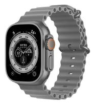 Cosmostech Akıllı Saat Watch için Uyumlu 42MM 44MM 45MM 49MM 1/2/3/4/5/6/se/7/8/ultra Akıllı Saat Silikon Kordon ve Kayışı Koyu Gri