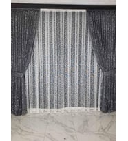 Dkf Gri Fon Perde 90 x 260 -2 adet