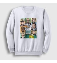 Presmono Unisex Beyaz Gta Dizi Breaking Bad Sweatshirt 349843tt