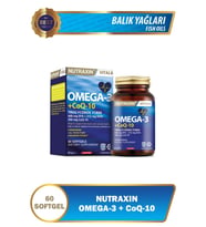 Nutraxin Omega 3 Coenzyme Q10 60 Softjel - EPA DHA GOED (Renksiz)