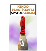 Plastik Saplı Spatula NO 60 (Ekonomik, Paslanmaz Spatula (Ağız Genişliği 60 Mm)