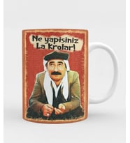 Şener Şen Kırolar Tasarımlı Espirili Hediyelik Özel Tasarım Kupa Bardak (Beyaz)