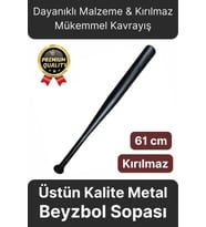 Özel Üretim Kırılmaz Dayanıklı Malzeme Mükemmel Kavrayış Siyah Metal 61 Cm Baseboll Beyzbol Sopası