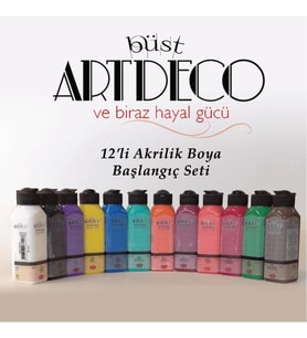 Akrilik Boya Başlangıç Seti 140 Ml 12 Li Çok Renkli