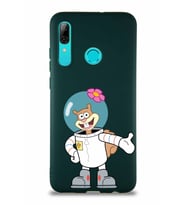Huawei P Smart 2019 Soft Premier Kapak Sandy Tasarımlı Silikon Kılıf - Yeşil (Şeffaf)