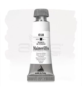Maimeri Blu Tüp Sulu Boya 12 ml S1 No:018 Titanium White