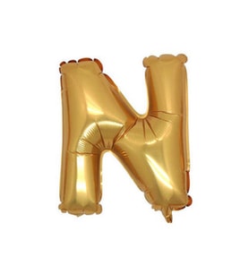 Folyo balon harf n altın 16 ınc(40cm) pk:1-