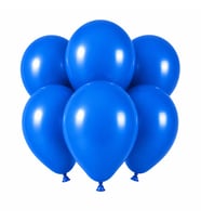 Mavi Renk Lateks Pastel Balon (30 cm) - 6 Adet