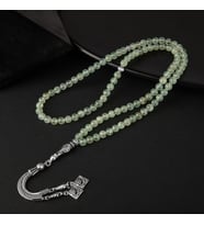 Prehnit Doğal Taş Tesbih 99luk - 6mm (Çok Renkli)