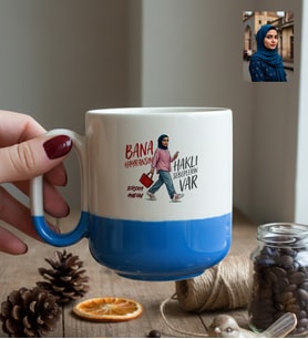 Kişiye Özel Karikatürlü Bana Hayransın Kupa Bardak Pro Doğum Günü Hediyesi
