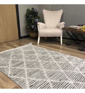 Hoom Rugs Monica MC 321 Açık Gri İskandinav Halı