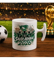 BK Gift Suudi Arabistan Taraftar Temalı 2026 Dünya Kupası Tasarımlı Hammer Kupa Bardak