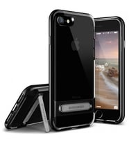 VRS Design iPhone 8/7 ile Uyumlu Crystal Bumper Kılıf Jet Black