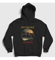 Presmono Unisex Siyah Blood Fire Death Bathory Kapüşonlu Sweatshirt 376788tt