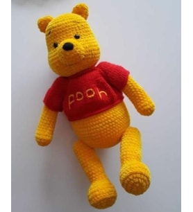 Ayı Winnie Pooh Amigurumi Organik Oyuncak