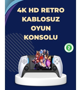 Northcity Retro Oyun Konsolu - 1000 Klasik Oyun Dahil, HDMI ve Pil Özellikli Kompakt Tasarım