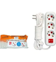 Asel ASE 2619 Priz 3 Lü 3 MT Anahtarlı (Beyaz)