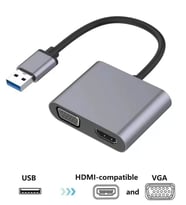 Usb To Hdmi+Vga 1080 P Hd09 ZR650