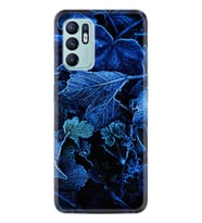 Oppo Reno 6 Kılıf Silikon Desen Özel Seri Blue Foid 1628