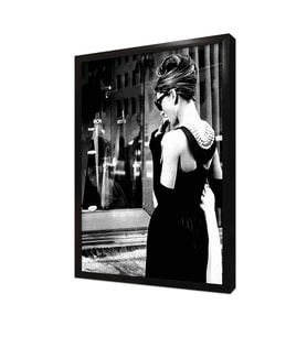 Audrey Hepburn Çerçeveli Mdf Tablo