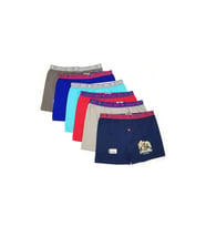 6 Lı Paket Tutku Erkek Çocuk Elastan Pamuk Baskılı Boxer 0253 (Çok Renkli)