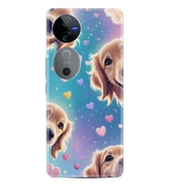 Vivo V40 5G Kılıf Boutique Baskılı Resimli Kalp ve Köpek Pcode -034