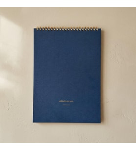 Paperto. Spiralli Tarihsiz Günlük Planlayıcı, A4 (21 × 29,7 cm), 60 Yaprak, 110 gr Ivory Kağıt, Günlük Plan Defteri (Türkçe)