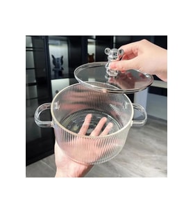 1,5 Litre Borosilikat Isıya Dayanıklı Pinterest Stil Cam Tencere Minimalist Tencere Mutfak Pişirme