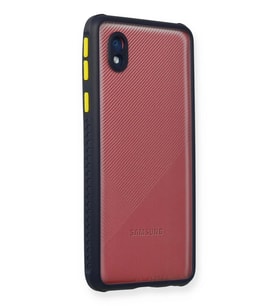 Mey İthalat® Samsung Galaxy A01 Core Kılıf Miami Şeffaf Silikon - Lacivert