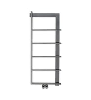 1200x500mm Step Paslanmaz Çelik Fırça Mat İnox Parlak Black Chrome Havlupan (Siyah)