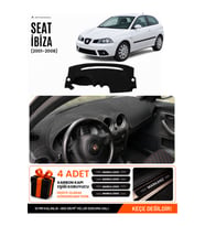 e-biz SEAT IBIZA (2001-2008) Uyumlu Torpido Koruma, Torpido Örtüsü, Torpido Kılıfı - Siyah - SE003