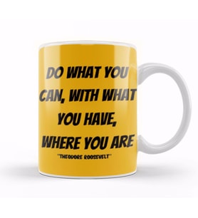 Theodore Roosevelt Quotes Gifts Vintage Retro Rainbow Style Kupa Bardak Porselen