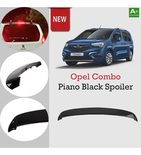 Opel Combo Bagaj Üstü Spoiler Piano Black 2019 Sonrası