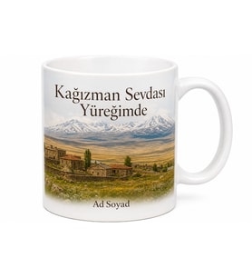 Kağızman İç Anadolu Dokusu Doğası Kars Hatırası Kupa Bardak Hediye