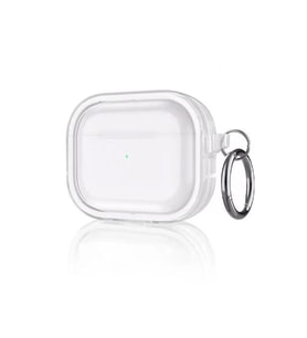 Movenchy Apple Airpods Pro 2 (2.nesil) Shiny Şeffaf Kılıf - Beyaz