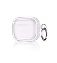 Movenchy Apple Airpods Pro 2 (2.nesil) Shiny Şeffaf Kılıf - Beyaz