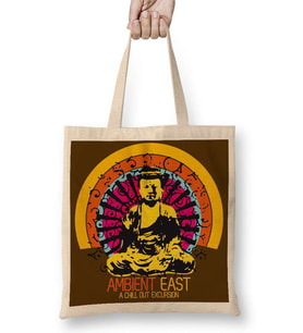 Buddha Bez Çanta Uzun Saplı
